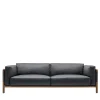 Giorgetti Sofas<Urban Gray Walnut Sofa with Metal Details