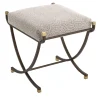 Bronzetto Stools<Urban Iron Stool with Upholstered Cushion