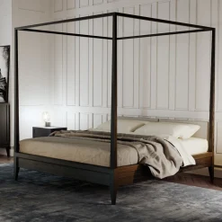 Morelato Beds<Valentino Canopy Bed with Cherry Wood Frame