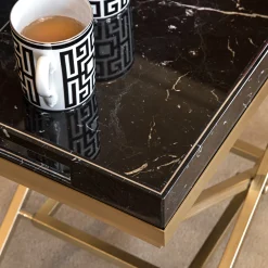 Budri Serving Tables<Vaniteux Veridique Marble Tray Table by SONJA VIZZINI
