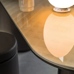 ReDéco Vanities<Vanity Loop Table with Metal Top