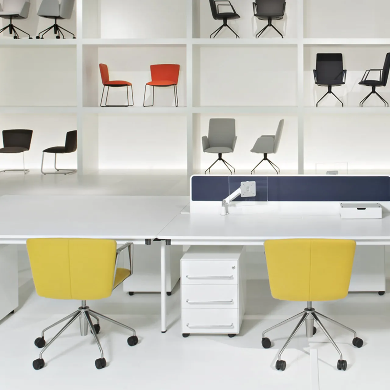 Tecno Spa Office Chairs<Vela Mustard Swivel Armchair by Lievore Altherr Molina