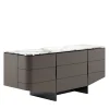 Living Couture Dressers<Venere Dark Grey Dresser with Marble Top