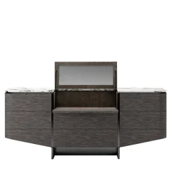 Living Couture Dressers<Venere Dark Grey Dresser with Marble Top