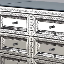 Fratelli Tosi Sideboards Buffets<Venere Silver Murano Glass Sideboard