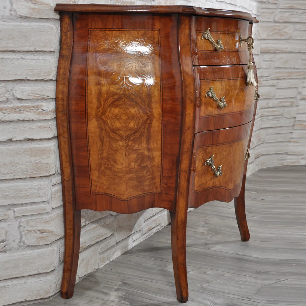 Vangelista 1960 Dressers<Venezia '700 Luigi XV Inlaid Dresser