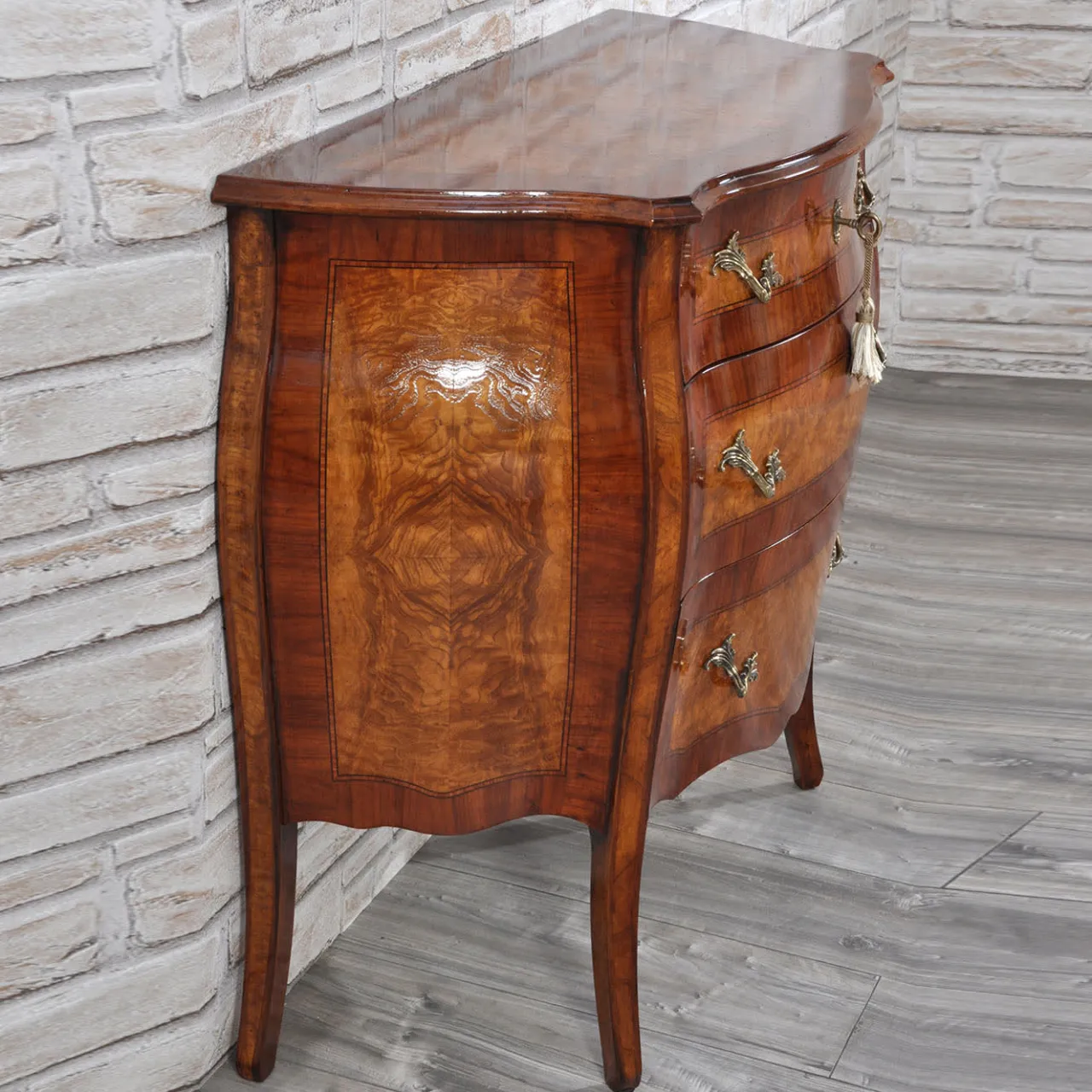Vangelista 1960 Dressers<Venezia '700 Luigi XV Inlaid Dresser
