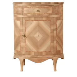 Vangelista 1960 Cabinets<Venezia '700 Luigi XV Venetian-Style Oval Inlaid Cabinet