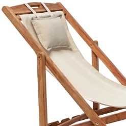 Il Giardino di Legno Outdoor Chairs & Stools<Venezia Ecru Adjustable Deck chair