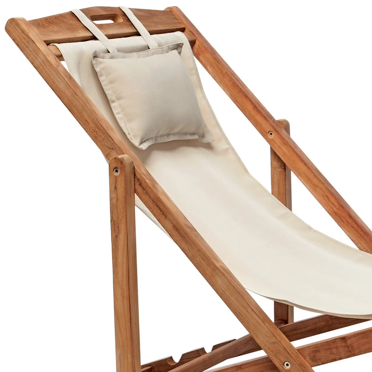 Il Giardino di Legno Outdoor Chairs & Stools<Venezia Ecru Adjustable Deck chair