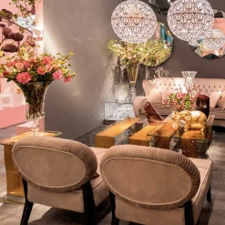 VGnewtrend Coffee Tables<Venezia Glass and Wood Rectangular Coffee Table