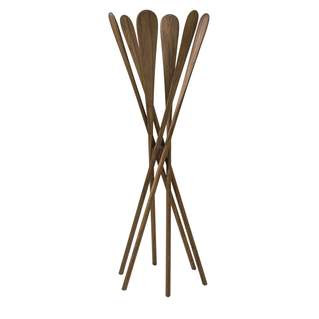 Riva 1920 Coat Stands<Veneziano solid Walnut wood Coat stand