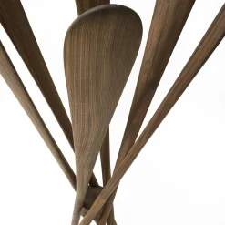 Riva 1920 Coat Stands<Veneziano solid Walnut wood Coat stand