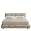 Ferri 1956 Beds<Venice 905 Beige Textile Bed