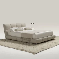 Ferri 1956 Beds<Venice 905 Beige Textile Bed