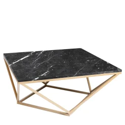 La Sartoria del Marmo by Lombardi Marmi Coffee Tables<Ventotene Black Marquina Coffee Table