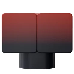 Ultramobili Sideboards Buffets<Venus 2 Gradient Red-Black Rounded Sideboard