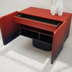 Ultramobili Sideboards Buffets<Venus 2 Gradient Red-Black Rounded Sideboard