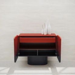 Ultramobili Sideboards Buffets<Venus 2 Gradient Red-Black Rounded Sideboard