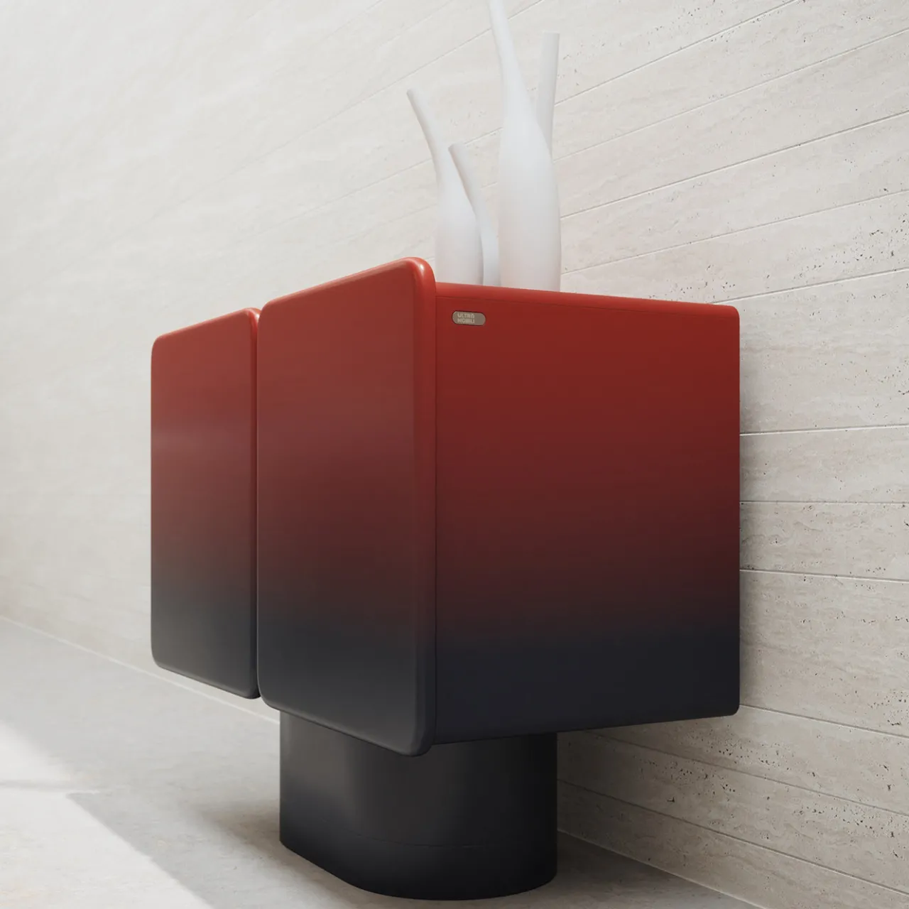 Ultramobili Sideboards Buffets<Venus 2 Gradient Red-Black Rounded Sideboard