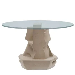 Paolo Giordano Dining Tables<Venus Round Concrete And Glass Dining Table