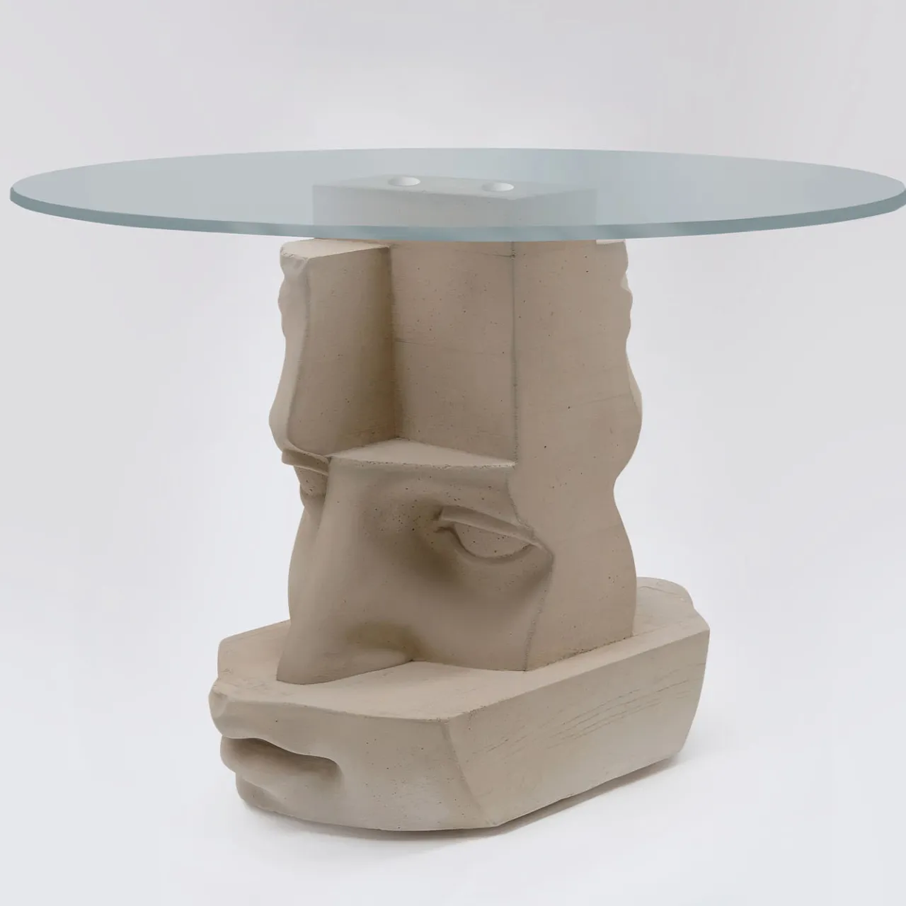 Paolo Giordano Dining Tables<Venus Round Concrete And Glass Dining Table