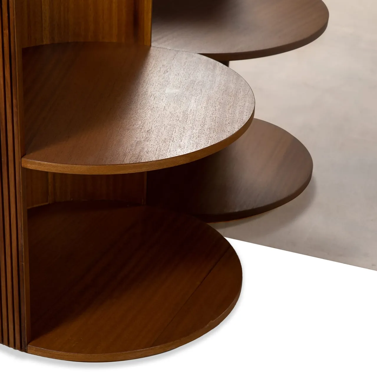 Maria Vittoria Paggini Nightstands<Verale Wood and Steel Headboard with Integrated Night Tables