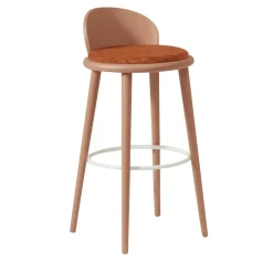 Billiani 1911 Bar Stools<Veretta 928 Red Stool by Cristina Celestino