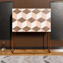 Morelato Cabinets<Veronese Cabinet With Geometric Inlays
