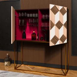 Morelato Cabinets<Veronese Cabinet With Geometric Inlays