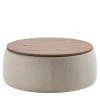 Durame Ottomans & Poufs<Verto Beige Round Ottoman and Coffee Table