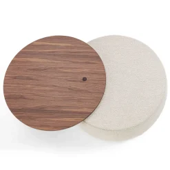 Durame Ottomans & Poufs<Verto Beige Round Ottoman and Coffee Table