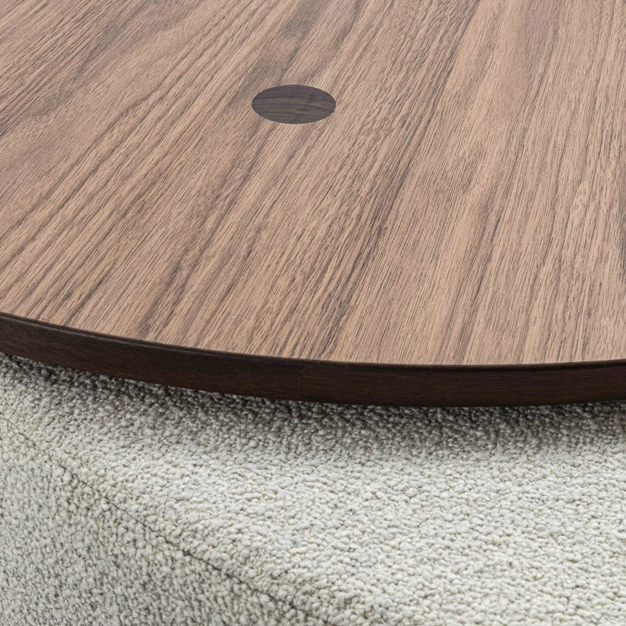 Durame Ottomans & Poufs<Verto Beige Round Ottoman and Coffee Table