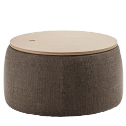 Durame Ottomans & Poufs<Verto Brown Round Ottoman and Coffee Table