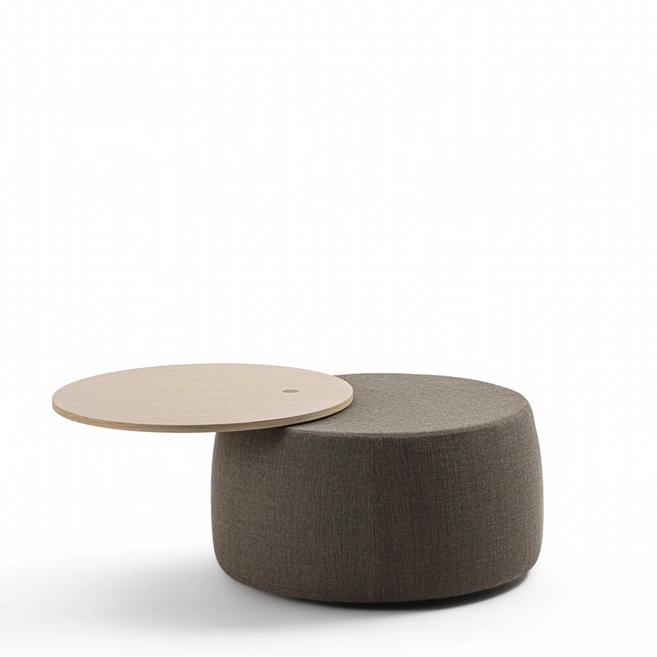 Durame Ottomans & Poufs<Verto Brown Round Ottoman and Coffee Table