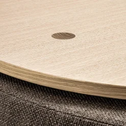 Durame Ottomans & Poufs<Verto Brown Round Ottoman and Coffee Table