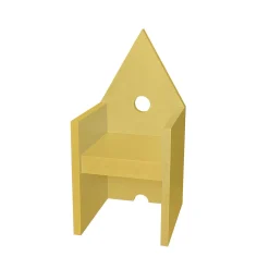 Meccani Design Lounge Chairs<Vescovina Yellow Armchair by Lanfranco Benvenuti