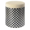 Splot Design Ottomans & Poufs<Vesta Optical Black Pouf