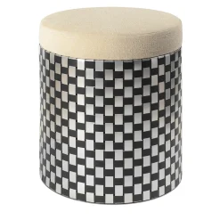 Splot Design Ottomans & Poufs<Vesta Optical Black Pouf