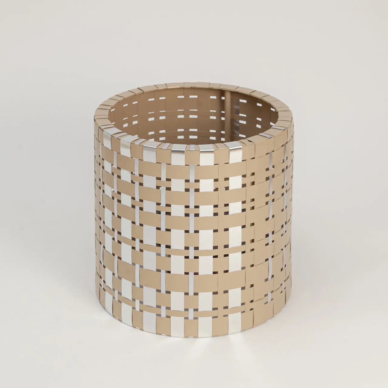 Splot Design Ottomans & Poufs<Vesta Optical Gold Pouf