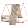 Lispi Beds<Vetta Orange Iron Canopy Double Bed by Luca Madonini