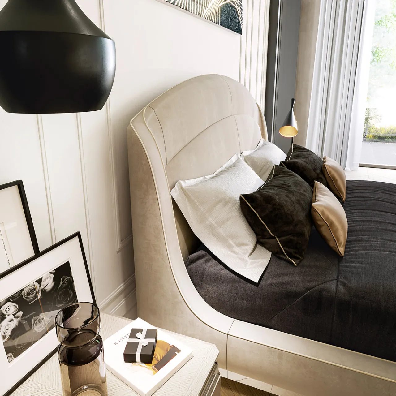 A.R. Arredamenti Beds<Victor Ivory Bed