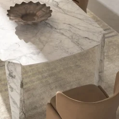 CPRN Homood Outdoor Dining Tables<Victor White marble Outdoor dining table