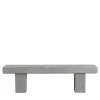 Veltha Outdoor Stone Design Outdoor Sofas & Benches<Vicum gray Peperino Stone outdoor bench