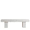 Veltha Outdoor Stone Design Outdoor Sofas & Benches<Vicum Travertine Stone Outdoor Bench