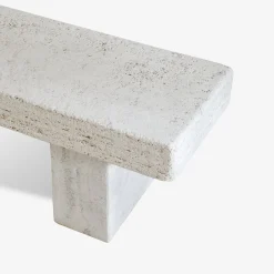 Veltha Outdoor Stone Design Outdoor Sofas & Benches<Vicum Travertine Stone Outdoor Bench