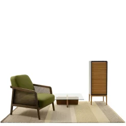 Colé Armchairs<Vienna Lounge Canaletto Walnut Green Armchair by Emmanuel Gallina