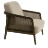 Colé Armchairs<Vienna Lounge Canaletto Walnut Beige Armchair by Emmanuel Gallina