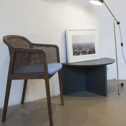 Colé Chairs<Vienna Straw and Canaletto Walnut Black Dining Chair
