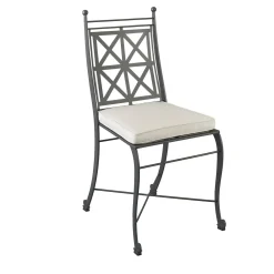 Officina Ciani Outdoor Chairs & Stools<Ville Gray Steel Outdoor Chair